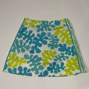Gretchen Scott Abstract print skort blue Green Skirt
